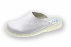 Klapki uniwersalne, medyczne i zawodowe - skórzane (04-BI)