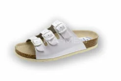 Klapki uniwersalne, medyczne i zawodowe - skórzane (06_3-BI)