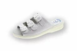 Klapki damskie, medyczne i zawodowe - skórzane (06D-BI)