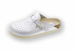 Klapki uniwersalne, medyczne i zawodowe - skórzane (08B-BI)