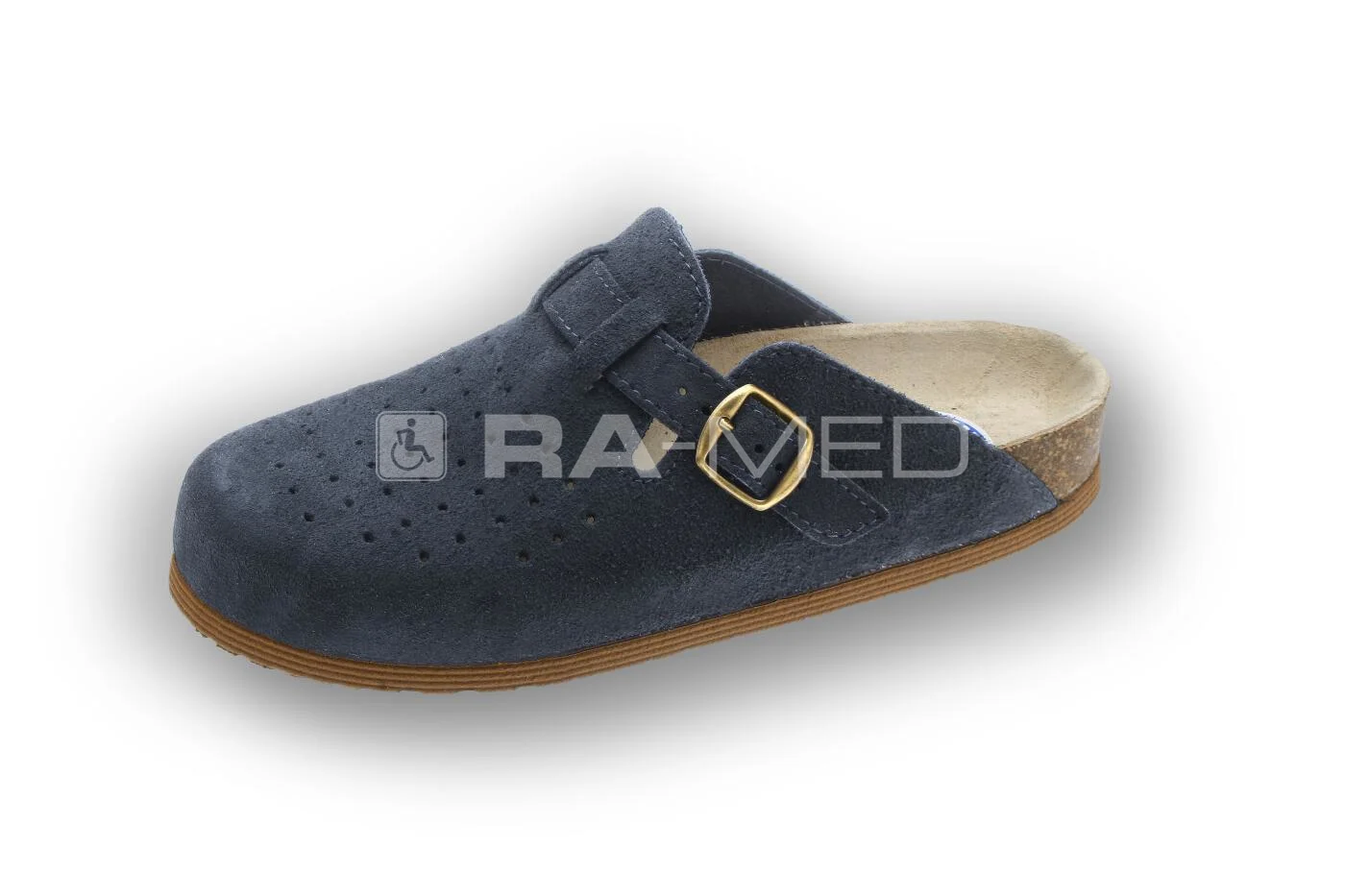 Klapki uniwersalne, medyczne i zawodowe - welurowe (08B-GR)