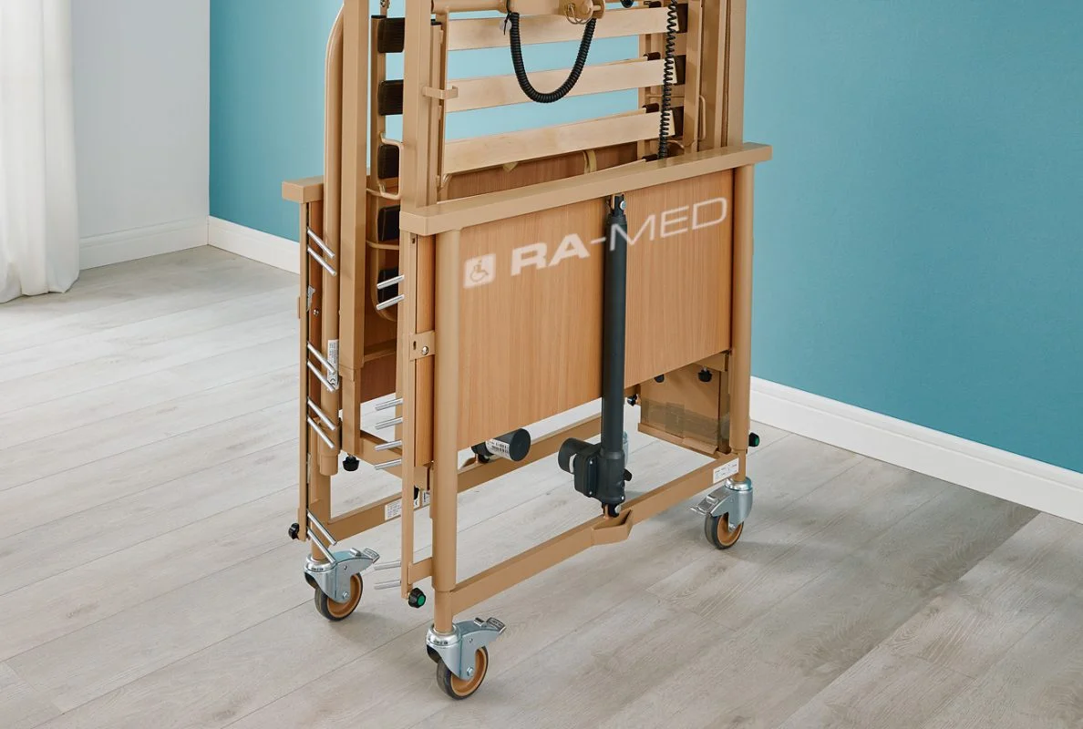 Łóżko rehabilitacyjne, elektryczne, drewniane - WYPOŻYCZALNIA / 1 m-c [Dali II]