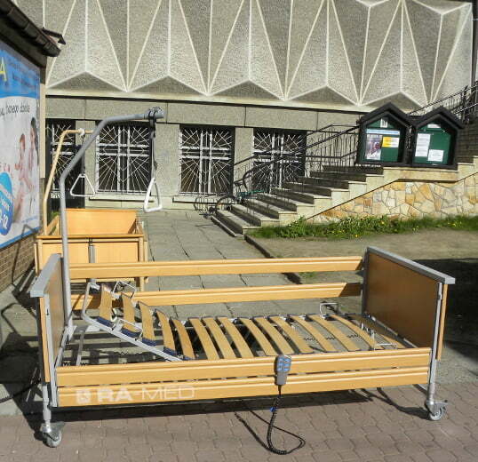 Łóżko rehabilitacyjne, elektryczne, drewniane [Eloflex – .bock] – UŻYWANE