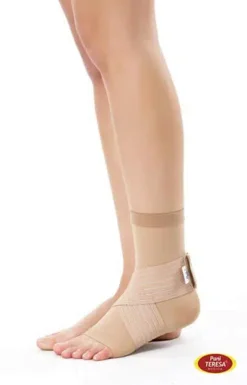 Opaska elastyczna stawu skokowego – bezszwowa PT0303 beż