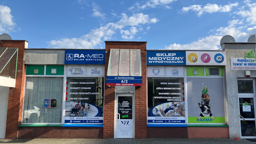 Sklep Medyczny i Wypożyczalnia Sprzętu Medycznego ZWM Opole - RA-MED