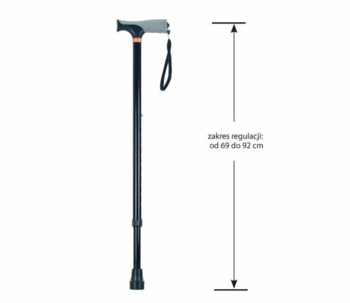 Laska inwalidzka aluminiowa z miękkim uchwytem SOFT WAVE (AR-014) - obrazek 2