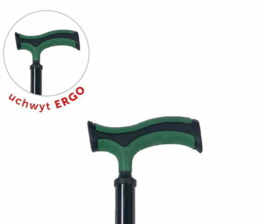 Laska inwalidzka aluminiowa z miękkim uchwytem ERGO (AR-014E) - obrazek 2
