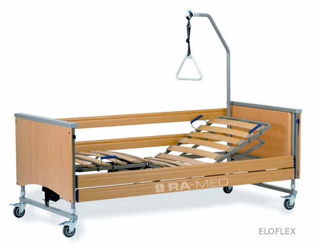 Łóżko rehabilitacyjne, elektryczne, drewniane - WYPOŻYCZALNIA / 1 m-c [Eloflex - .bock]