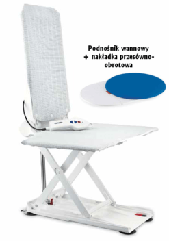 Podnośnik wannowy z nakładką obrotową - WYPOŻYCZALNIA / 1 m-c [ORCA - TRANS]