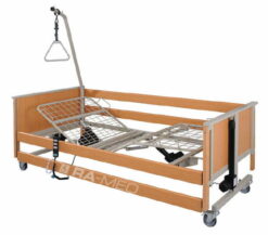Łóżko rehabilitacyjne, elektryczne, drewniane - WYPOŻYCZALNIA / 1 m-c [L5 - AKS]