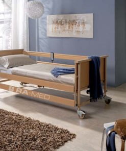 Łóżko rehabilitacyjne, elektryczne, drewniane - WYPOŻYCZALNIA / 1 m-c [Dali II]